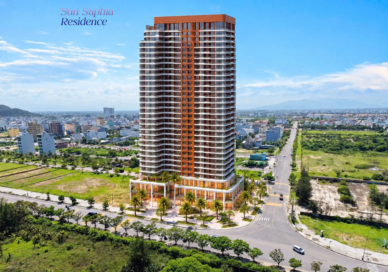 Phối cảnh tháp Sun Saphia Residence